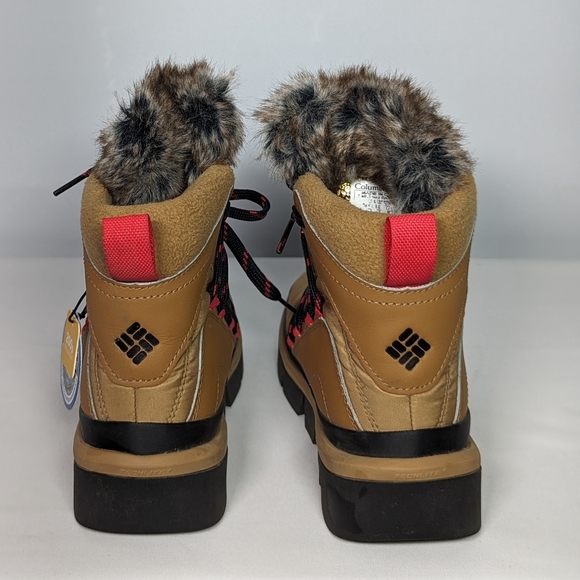 NEW Columbia Womens Keetley Leather Shorty Winter Boots Sz 5 elk/tan - Picture 3 of 3